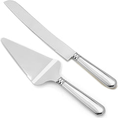 Wedding Cake Knife and Server Set, Cake Cutting Set for Wedding, Cake Cutter and Pie Server Set for Birthdays, Anniversary, Engagement Gifts - VARLKA